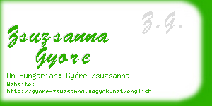zsuzsanna gyore business card