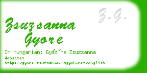 zsuzsanna gyore business card